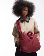 Ona soft nylon multiwear crossbody bag in burgundy
