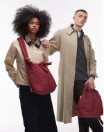 Ona soft nylon multiwear crossbody bag in burgundy