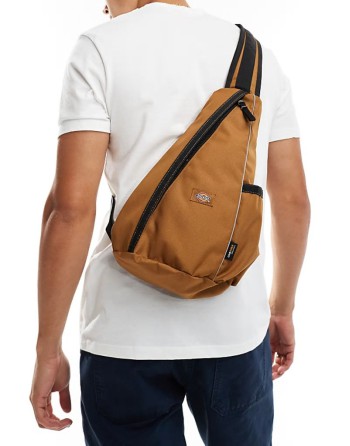 seasonal sling bag in brown