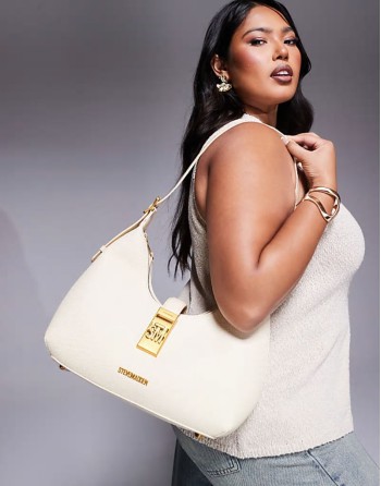 Bovie-e Shoulder bag in cream
