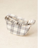 check print crossbody bag