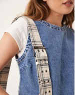 check print crossbody bag