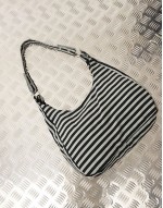 Aimi stripe bag in grey black