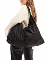 oversized slouchy bag in black