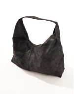 oversized slouchy bag in black