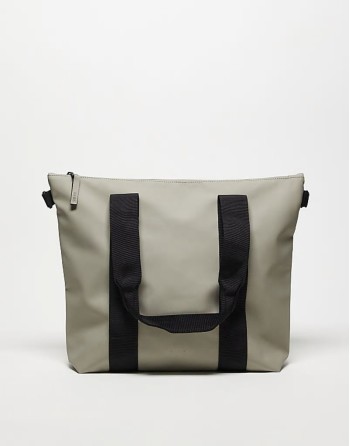 tote bag mini with tonal logo in light khaki