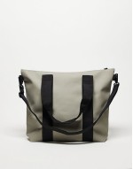 tote bag mini with tonal logo in light khaki
