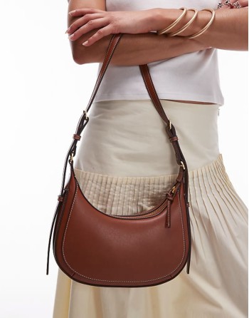 classic cross body bag in brown