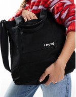 icon tote bag with logo in black