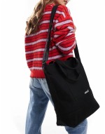 icon tote bag with logo in black
