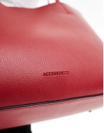 leo large tote bag in red
