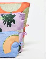 go pouch set in japanese fruit prints